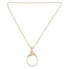 5X Necklace Magnifier Magnifying Glass Flower Pendant Retro Magnifying Loupe Pocket Jewelry Magnifier Necklace Elegant Long Sweater Chain with Jewelry Box for Senior Reading view 3