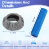 CPAP Mask Liners Full Face CPAP Strap Covers Cushions Cloth Reusable Soft Mask Liner Headgear Pads Skin Protector Nose for CPAP Machine (4 Pack Set) view 2