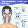 CPAP Mask Liners Full Face CPAP Strap Covers Cushions Cloth Reusable Soft Mask Liner Headgear Pads Skin Protector Nose for CPAP Machine (4 Pack Set) view 3