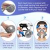 CPAP Mask Liners Full Face CPAP Strap Covers Cushions Cloth Reusable Soft Mask Liner Headgear Pads Skin Protector Nose for CPAP Machine (4 Pack Set) view 4