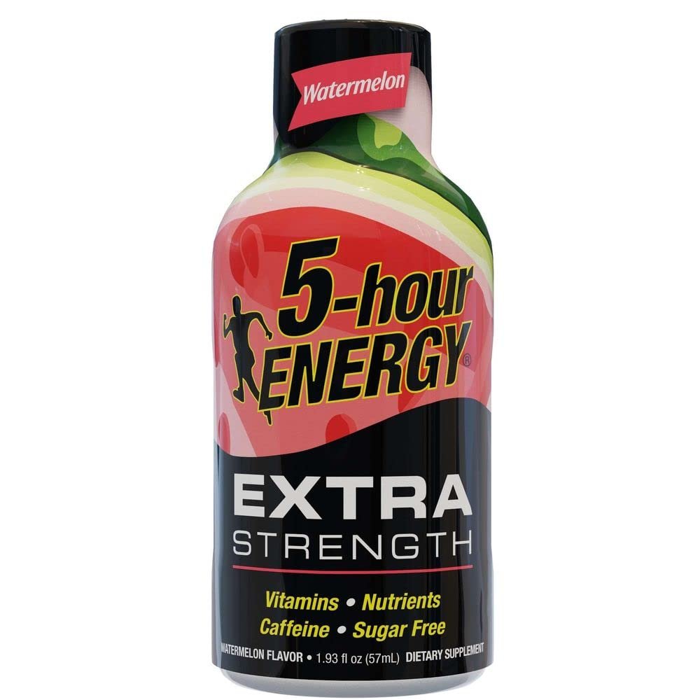 5 Hour Energy Extra Strength Watermelon Shots, 1.93 Fluid Ounce - 216 per case