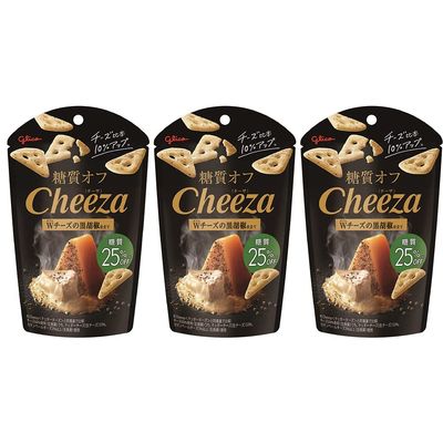 "Cheeza" Cheese Taste Strong Black pepper Taste 1.4oz 3pcs Japanese snack Ninjapo