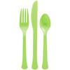 Plastic Heavy Weight Assorted Cutlery (80 Count) - Premium Disposable Plastic and Sturdy Cutlery, Perfect for Home Use and All Kinds of Occasions, Kiwi Green view 1