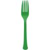 Boxed, Heavy Weight Forks, High Ct. - Festive Green view 1