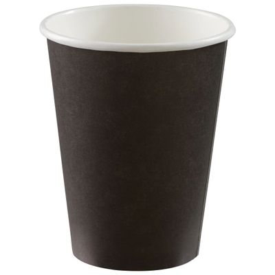12 oz. Paper Cups, High Ct. - Jet Black