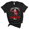 Here Comes Santa Floss Funny Christmas Santa Floss Flossing Lover Matching Family Group Gifts Unisex T-Shirt Black view 1