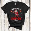Here Comes Santa Floss Funny Christmas Santa Floss Flossing Lover Matching Family Group Gifts Unisex T-Shirt Black view 2