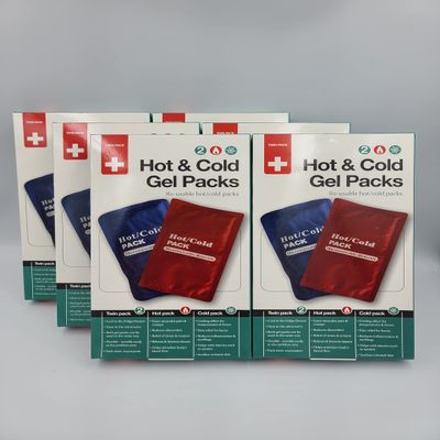 6 Pack Hot & Cold Gel Pack Twin Pack ~ Re-Usable Hot/Cold Packs
