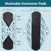 7pcs Set 1 pc Mini Wet Bag +6pcs Absorbent Reusable Sanitary Pads/Washable Cloth Menstrual Pads(Autumn,S) view 2