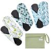 7pcs Set 1 pc Mini Wet Bag +6pcs Absorbent Reusable Sanitary Pads/Washable Cloth Menstrual Pads(Autumn,L) view 1