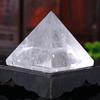 ZTBH Crystal Pyramid Natural White Crystal Pyramid Ornaments Rough Crystal Energy for Energy Generator, Meditation Healing Crystals (Size : 6.5cm) view 3
