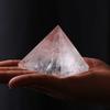 ZTBH Crystal Pyramid Natural White Crystal Pyramid Ornaments Rough Crystal Energy for Energy Generator, Meditation Healing Crystals (Size : 6.5cm) view 4
