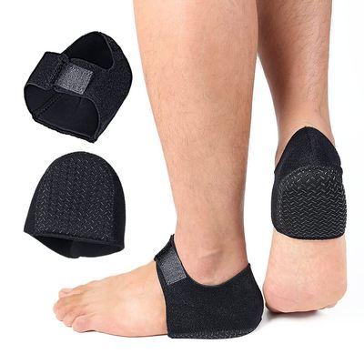 1 Pair Gel Heel Cups Heel Pain Relieve-Anti Slip Heel Protector Heel Cushion Pad for Heel Tingling (Black, S: US Women`s 6-9)