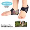 1 Pair Gel Heel Cups Heel Pain Relieve-Anti Slip Heel Protector Heel Cushion Pad for Heel Tingling (Black, S: US Women`s 6-9) view 3