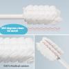 Tondiamo 100 Pcs Baby Tongue Cleaner for 0-36 Months Bulk Disposable 3D Soft Infant Baby Mouth Oral Cleaner with 3 Pieces Finger Toothbrush for Newborn Individually Wrapped Oral Cleaning Stick view 3
