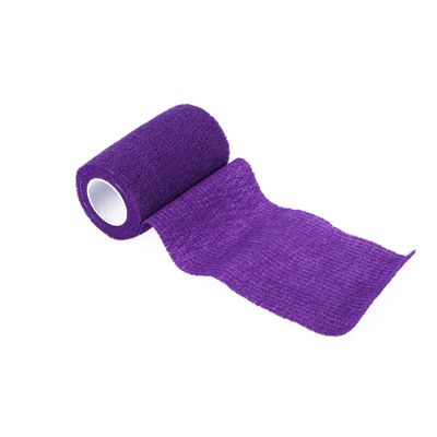 Elastic Self-Adhesive Medical Wrap Bandage Purple for Athletes Compression Support for Injuries and Use