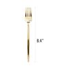 8.4 Inch Shiny Gold Plastic Dinner Forks, 300 Count - Elegant and Heavy Duty Disposable Cutlery, BPA-Free, Recyclable, Eco-Friendly Gold Flatware for Weddings, Parties, and Events, Bulk Set view 2