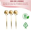300-Pack Shiny Gold Plastic Dinner Spoons - 8.1 Inch Heavy-Duty Disposable Spoons, Elegant BPA-Free and Recyclable Flatware, Perfect for Weddings, Parties, Soups, and Desserts, Bulk Cutlery Set view 3