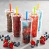 [40 Sets - 24 Oz] Crystal Clear PET Plastic Cups With Flat lids & Straws for Iced Coffee, Cold Drinks, Milkshake, Slush Cup, Smoothy's, Slurpee, Party's, Plastic Disposable Cups view 3
