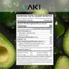 AKI Avocado Superfood Powder (6oz/170g) - Rich in Nutrients, Vitamins, Omega 3 & Antioxidants - Ideal for Smoothies, Yogurt or Milkshake Popsicles - Vegan & Non-GMO view 2