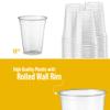 [40 Sets - 16 Oz] Crystal Clear PET Plastic Cups With - Flat lids & Straws for Iced Coffee, Cold Drinks, Milkshake, Slush Cups, Smoothies Slurpee, Party's, Plastic Disposable Cups view 4