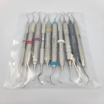 10 Pack of Premium Brand Quality, Refinished Professional Metal Dental Picks, Assorted