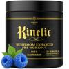 Ambrosia Kinetic - Organic Pre Workout Powder | Mushroom-Enhanced Natural Pre Workout | Nootropic Superfood Powder for Clean Energy, Focus, Recovery | 24 Servings | Blue Raspberry view 1