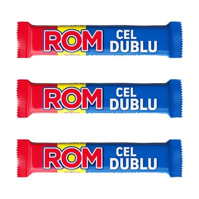 Autentic Rom Cel Dublu Romanian Chocolate - 3 Pcs x 50 g each