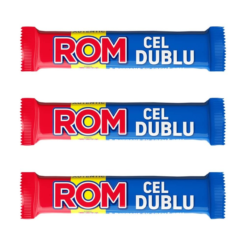 Autentic Rom Cel Dublu Romanian Chocolate - 3 Pcs x 50 g each