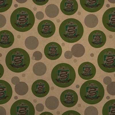 GRAPHICS & MORE Harry Potter Slythrerin Quidditch Shield Premium Kraft Gift Wrap Wrapping Paper Roll