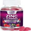 Zinc Gummies 50mg - Extra Strength Skin Health & Immune Support Gummy, Vegan, Non-GMO & Gluten Free - Best Zinc Supplement Antioxidant Heart & Bone Health Chewable Tasty Berry Flavor - 60 Gummies view 1