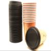 12 Oz. Disposable Paper Coffee Cup Set Restaurant Grade,100-Pack Premium Coffee Cups with Black Lids,Disposable Designer Cups For Hot Drinks At Kiosks, Grab 'n Go Cup and Lid Set, Travel Lid, White view 2