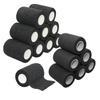 [16 Pack-3" x5Yards] MINGYUE Self Adhesive Bandage Wrap,Athletic Tape,Sports Tape,Wrist and Ankle Wrap Tape,Cohesive Bandage for Vet Tape(Black) view 1