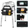 supregear Side Walker Bag, Walker Accessories Bag w/Cup Holder, Folding Walker Basket Waterproof Walker Organizer Caddy Pouch for Most Walker with Side Bar for Seniors, Elderly, Double Sided view 3