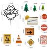 27 PCS Mini Construction Vehicles Cake Decoration Set Truck Road Sign Cake Toppers Construction Birthday Party Supplies view 3