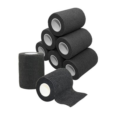 [8 Pack-3" x5Yards] MINGYUE Self Adhesive Bandage Wrap,Athletic Tape,Sports Tape,Wrist and Ankle Wrap Tape,Cohesive Bandage for Vet Tape(Black)