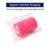 [8 Pack-3" x5Yards] MINGYUE Self Adhesive Bandage Wrap,Athletic Tape,Sports Tape,Wrist and Ankle Wrap Tape,Cohesive Bandage for Vet Tape(Pink) view 2