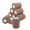 [8 Pack-3" x5Yards] MINGYUE Self Adhesive Bandage Wrap,Athletic Tape,Sports Tape,Wrist and Ankle Wrap Tape,Cohesive Bandage for Vet Tape(Brown) view 1