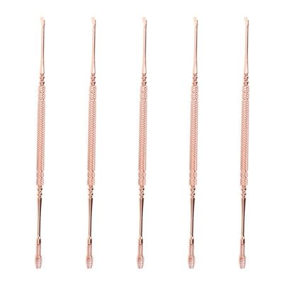 5pcs Ear Cleaning Tool Sturdy Dual-Head Spring Ear Spoons Ergonomic Design Durable Convenient for Home Use
