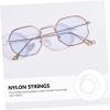 3 Packs Glasses Repair Parts Glass Repair Kit Eyeglasses Replacement Parts Glasswear Drinking Glasses Repair Belt Eye Glasses Thread Tools Half- Frame Groove Line Frameless Plastic view 3