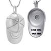 Boxing Glove Shape Stainless Steel Ashes Keepsake Cremation Jewelry for Ash Cool Cremation Pendants for Ashes Cremation Necklace view 3