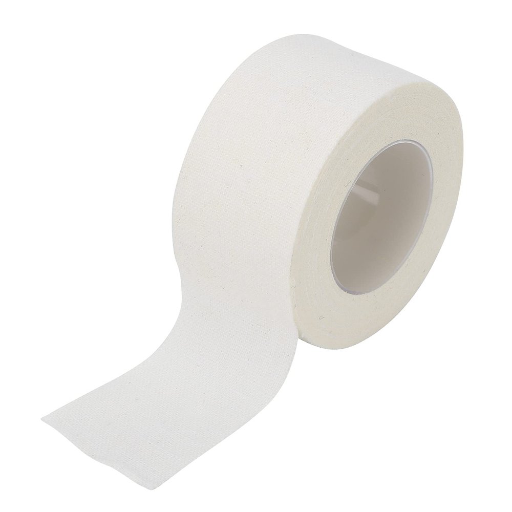 Catheter Fixation Tape, Soft Adhesive Wrap Tape Multifunction with 2 Different Sizes for Heavy Dressings Needles, Catheters(White 2.5cm*5m (1 roll))