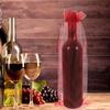 10pcs Sheer Wine Bag, Mesh Organza Wine Bottle Cover Dresses Wrap Christmas Bags with Drawstring (Dark Red) view 2