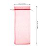 10pcs Sheer Wine Bag, Mesh Organza Wine Bottle Cover Dresses Wrap Christmas Bags with Drawstring (Dark Red) view 3