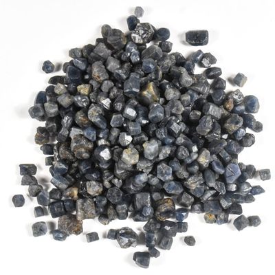 10PCS Blue Sapphire Rough Stones Natural Corundum Gemstonne Crystal Mineral Specimens Raw Cabochon Cabs - Madagascar