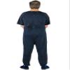 Ovidis Dementia Clothes - Alzheimers Anti-Strip Jumpsuit with Back-Zipper for Elderly Men - Bobby Navy M view 3