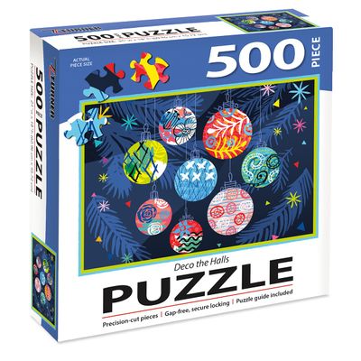 Lang 500PC Puzzle Deco Halls, Multi