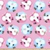 Guinea Pigs Pink Anti-Pill Premium Fleece Fabric By The Yard view 1