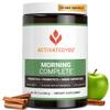 ACTIVATEDYOU Morning Complete Daily Wellness Greens Superfood Drink Mix for Gut Health w/Prebiotics, Probiotics, Antioxidants, Green Superfoods, 10 Billion CFUs, 30 Servings (Apple Cinnamon) view 1