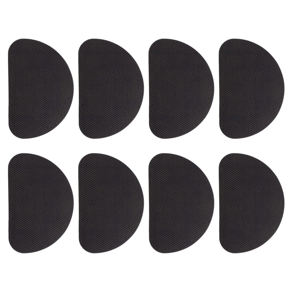 12pairs Non- Protective Sole Pads for Shoes -Skid Stickers to Grip and Reduce Noise for High Heels and Everyday Footwear Black